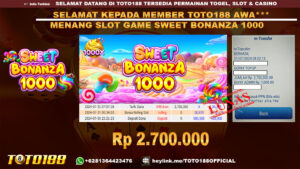 Bukti JP Kemenangan SLOT GAME SWEET BONANZA 1000 31 Juli 2024