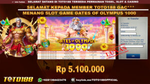 Bukti JP Kemenangan SLOT GAME GATES OF OLYMPUS 1000 31 jul 24
