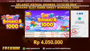 Bukti JP Kemenangan SLOT GAME SWEET BONANZA 1000 30 Juli 2024