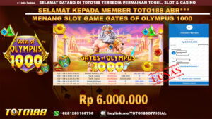 Bukti JP Kemenangan SLOT GAME GATES OF OLYMPUS 1000 12 Agust 24