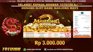 Bukti JP Kemenangan SLOT GAME MAHJONG WAYS 15 agust 24