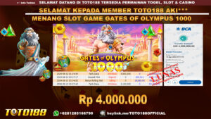 Bukti JP Kemenangan SLOT GAME GATES OF OLYMPUS 1000 13 Agust 24