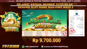 Bukti JP Kemenangan SLOT GAME MAHJONG WAYS 2 05 agust 24