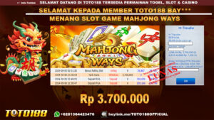 Bukti JP Kemenangan SLOT GAME MAHJONG WAYS 08 agust 24