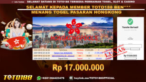 Bukti JP Kemenangan TOGEL PASARAN HONGKONG 03 agust 24