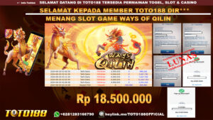 Bukti JP Kemenangan SLOT GAME WAYS OF QILIN 30 agust 24