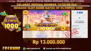 Bukti JP Kemenangan SLOT GAME GATES OF OLYMPUS 1000 04 Agust 24