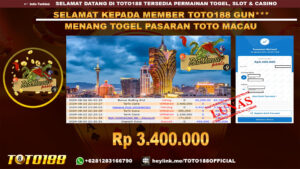 Bukti JP Kemenangan TOGEL PASARAN TOTO MACAU 25 Agust 24