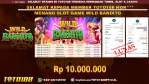 Bukti JP Kemenangan SLOT GAME WILD BANDITO 27 agust 24