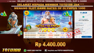 Bukti JP Kemenangan SLOT GAME GATES OF OLYMPUS 1000 14 Agust 24