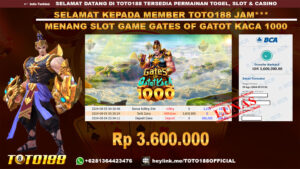 Bukti JP Kemenangan SLOT GAME GATES OF GATOTKACA 1000 05 Agust 24