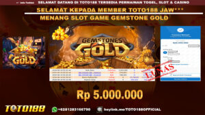 Bukti JP Kemenangan SLOT GAME GEMSTONES GOLD 19 Agust 24