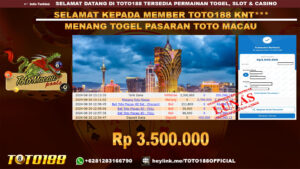 Bukti JP Kemenangan TOGEL PASARAN TOTO MACAU 30 Agust 24