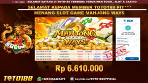 Bukti JP Kemenangan SLOT GAME MAHJONG WAYS 06 agust 24