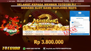 Bukti JP Kemenangan SLOT GAME MAHJONG WAYS 31 agust 24