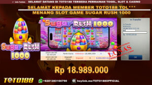 Bukti JP Kemenangan Slot Game SUGAR RUSH 1000 09 Agust 2024