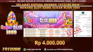 Bukti JP Kemenangan SLOT GAME SUGAR RUSH 1000 30 agust 24