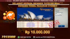 Bukti JP Kemenangan Togel Pasaran Sydney 21 Agust 24