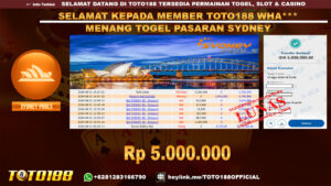 Bukti JP Kemenangan Togel Pasaran Sydney 31 Agust 24