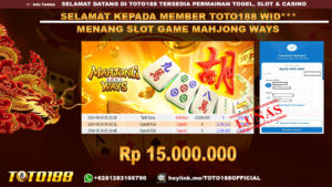 Bukti JP Kemenangan SLOT GAME MAHJONG WAYS 24 agust 24