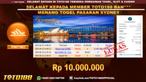 Bukti JP Kemenangan Togel Pasaran Sydney 15 Agust 24