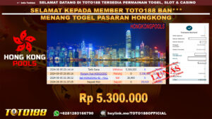 Bukti JP Kemenangan TOGEL PASARAN HONGKONG 05 SEP 24