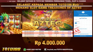 Bukti JP Kemenangan SLOT GAME TREASURES OF AZTEC 16 SEP 24