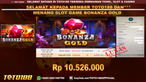Bukti JP Kemenangan SLOT GAME BONANZA GOLD 08 SEP 2024