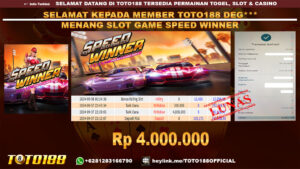 Bukti JP Kemenangan SLOT GAME SPEED WINNER 07 sept 24