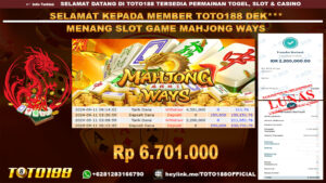 Bukti JP Kemenangan SLOT GAME MAHJONG WAYS 11 sept 24