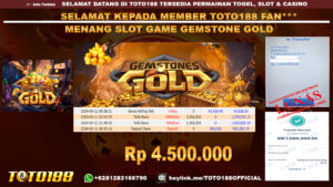Bukti JP Kemenangan SLOT GAME GEMSTONES GOLD 11 Sept 24