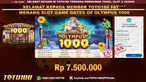 Bukti JP Kemenangan SLOT GAME GATES OF OLYMPUS 1000 04 Sept 24