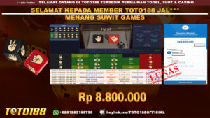 Bukti JP Kemenangan SUWIT GAMES 06 SEP 24