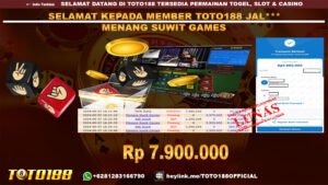 Bukti JP Kemenangan SUWIT GAMES 07 SEP 24