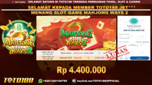 Bukti JP Kemenangan SLOT GAME MAHJONG WAYS 2 13 SEP 24