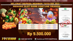Bukti JP Kemenangan SLOT GAME FORTUNE DRAGON 04 SEP 24
