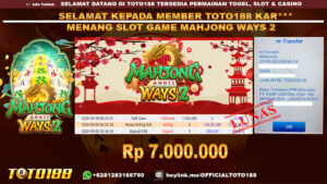 Bukti JP Kemenangan SLOT GAME MAHJONG WAYS2 29 SEP 24