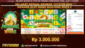 Bukti JP Kemenangan SLOT GAME MAHJONG WAYS 2 05 SEP 24