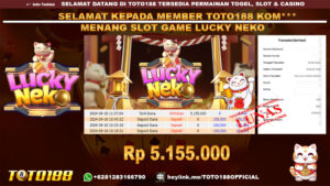 Bukti JP Kemenangan SLOT GAME LUCKY NEKO 18 SEP 24