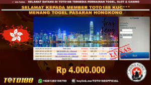 Bukti JP Kemenangan TOGEL PASARAN HONGKONG 16 SEP 24