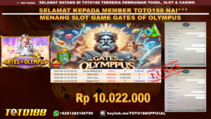 Bukti JP Kemenangan SLOT GAME GATES OF OLYMPUS 15 SEP 24