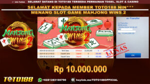 Bukti JP Kemenangan SLOT GAME MAHJONG WINS2 18 SEP 24