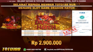 Bukti JP Kemenangan SLOT GAME DRAGON HATCH 28 SEP 24