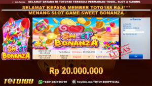 Bukti JP Kemenangan SLOT GAME SWEET BONANZA 08 SEP 2024