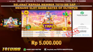 Bukti JP Kemenangan SLOT GAME GATES OF OLYMPUS 06 SEP 24