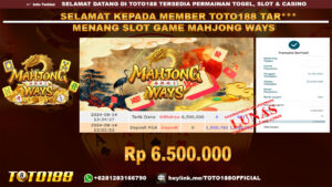 Bukti JP Kemenangan SLOT GAME MAHJONG WAYS 14 sept 24