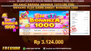 Bukti JP Kemenangan SLOT GAME SWEET BONANZA 1000 08 SEP 2024