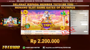 Bukti JP Kemenangan SLOT GAME GATES OF OLYMPUS 28 SEP 24