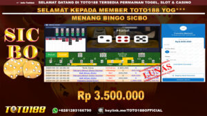 Bukti JP Kemenangan GAME BINGO SICBO 15 SEP 2024