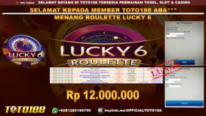 Bukti JP Kemenangan ROULETTE LUCKY 6 07 OKT 2024